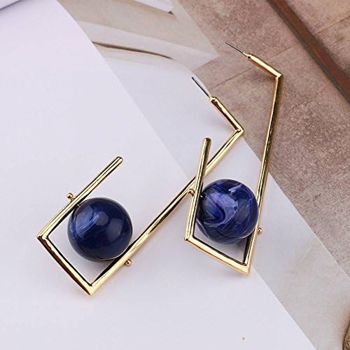 Exquisite Face Makeover Simple Earrings Atmospheric Fashion Earrings Jewelry Fashion Earrings Accessories, Alloys, Nepal, Ethnic Style, Fashion Ol, Fashion Trends, Womenswear, Geometric, Electroplating , Blue