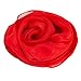 50's Costume Accessories Set Chiffon Scarf Cat Eye Glasses Bandana Tie Headband and Earrings (OneSize, Red)