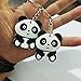 Finduat 20 Pcs Cute Cartoon Panda Keychains Keyring China National Treasure Panda Themed Party Favors Pendant for Ornament Souvenirs Gift