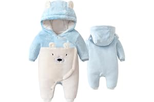 flower frail Newborn Baby Winter Snowsuit Bear Romper Warm Hooded Jumpsuit Onesie Infant Coat Outwear for Boy Girl 0-18M