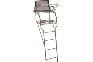Guide Gear Ultra Comfort 18' Ladder Tree Stand for Hunting Climbing Hunt Seat, Hunting Gear Equipment Accessories