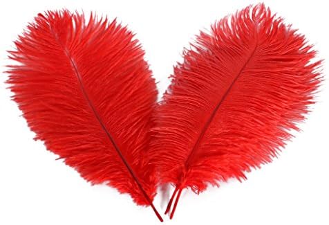 Wionya 10pcs Ostrich Feather Craft 12-14inch(30-35) Plume for Wedding Centerpieces Home Decoration