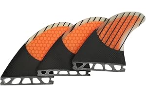 UPSURF Surfboard fins Single Tab Honeycomb+Carbon+Fiberglass Tri fin