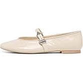DOEYG Womens Suede Ballet Flats Shoes Mary Jane Ballet Flats Square Toe Buckle Strap Dressy Comfortable Casual Ballerina Shoes