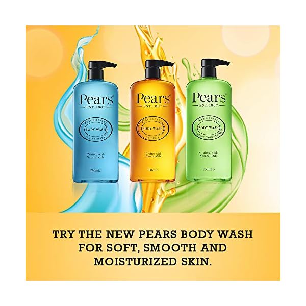 Pears-Original-Body-Wash-Multi-500-ml Pears Body Wash (500ml) Pure and Gentle Original | Made With Natural Oils and Soap Free | Nourishing Moisturisation and…