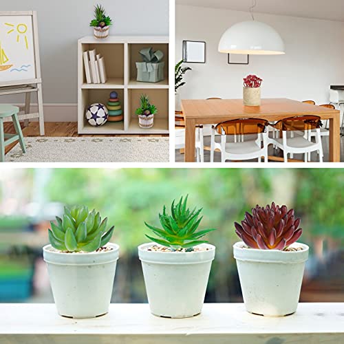 18 PCS Artificial Succulents Fake Realistic Faux Succulents Plants