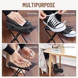 CAHAYA Guitar Foot Stool: 6 Position Height Guitar