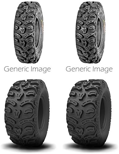 Set of 4 ATV KENDA Tires (Bearclaw HTR Radial 28x9R-14 Front, 28x11R-14 Rear)
