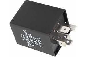 ApplianPar 5 Pin EP27 FL27 Electronic Flasher Relay for Car Vehicle LED Turn Signal Light Bulbs Hyper Blink Flash Fix 1994-2009