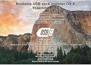 Bootable USB Stick for macOS X Yosemite 10.10 - Full OS Install, Reinstall, Recovery and Upgrade