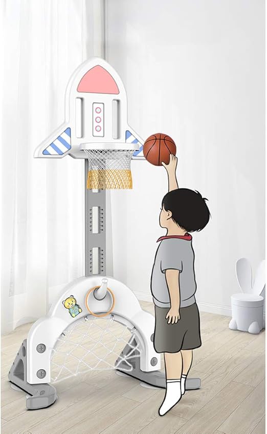 Juego De Aro De Baloncesto para Niños, Soporte Ajustable De 174 Cm ...