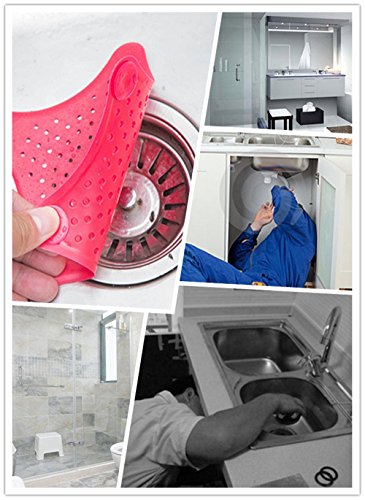 Shower Drain Hair Catcher, BeeSpring Starfish Shaped Strainer Drain Protector for Kitchen and Bathroom 2PCS randam color - Thumbnail 2