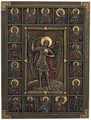 Studio Collection Saint Michael Archangel Iconic Religious Wall Plaque