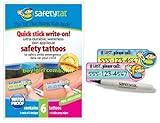Quick Stick Write-on! Child ID Tattoos (Boy/Girl 6pk.)