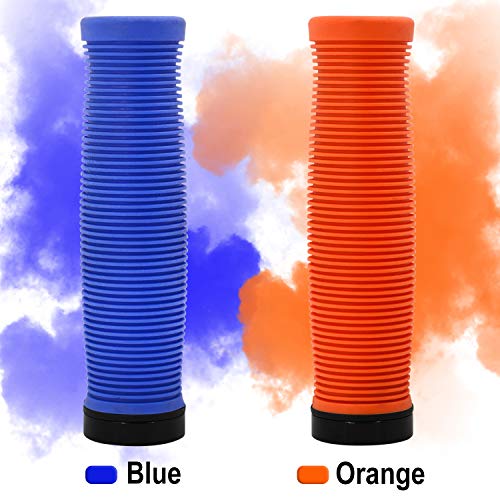 Acekit Bicycle Handlebar Grips Single Lock-on Rubber Grips for Mountain Bike BMX Folding Bike and Road Bike-Orange - Thumbnail 6