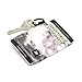 Thread Wallets Women's Elastic Card Holder Wallet, Marble, One Size