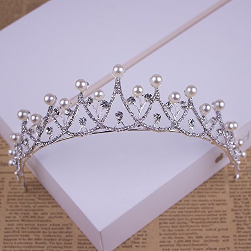 image for OLIJU Hair Clip Dish Made Accessories Caught Crown Diamond Bow Gripper
