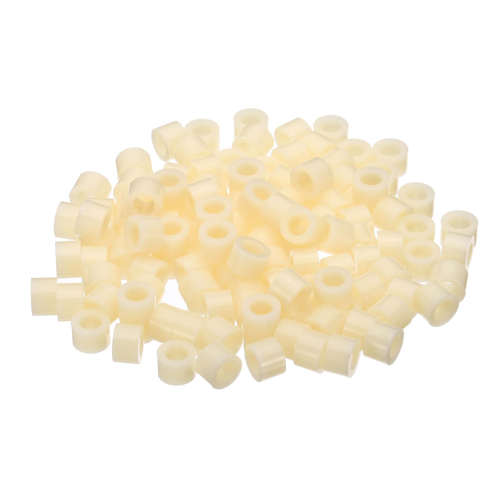 PATIKIL M5 Round ABS Spacers Washer Heavy Duty Spacers Never Rust, 240 Pcs 5.5mm ID, 9mm OD, 6mm Length Without Threaded,Switch and Receptacle Spacers Hardware for M5 Screws — image 1