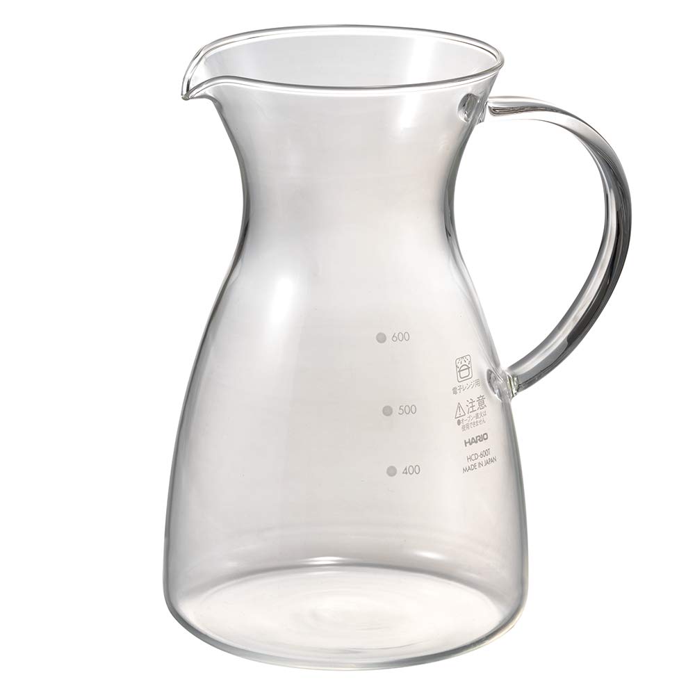 HARIO HCD-600T Decanter Coffee Pitcher Server, 600 ml, Glass, Glass