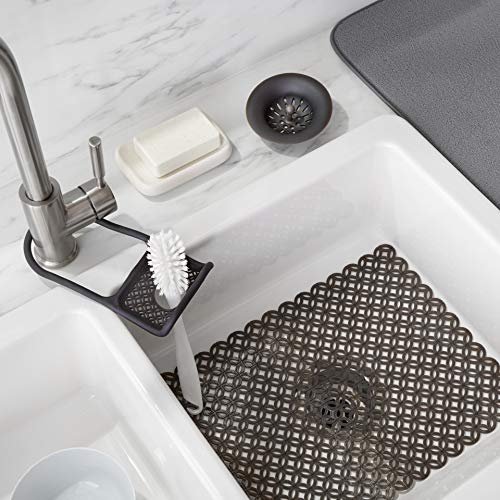 AmazonBasics Sink Set Bundle, with Drying Mat, Drain Stopper, Sink Liner and Sink Caddy