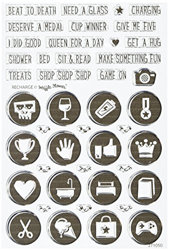 Waffle flower crafts 271050 recharge stamps, 4" by…