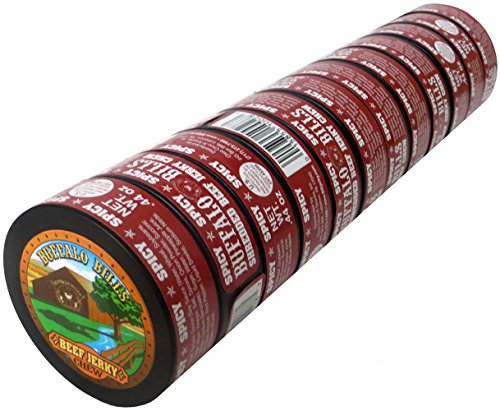 image for Buffalo Bills 0.44oz Spicy Shredded Beef Jerky Chew (12 cans of spicy 