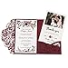 DORIS HOME 50pcs Laser Cut Wedding Invitations with Envelopes Burgundy, 4.7x7.1 Blank Invitation Cards for Wedding, Anniversary Invitations with Envelopes