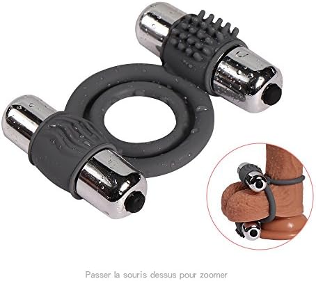 Massage D?Lay Ring for Men, Silicone L?ck Ring Strong Vibration Silicone Massage