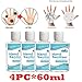 4PC Hand Sanitizer, Portable No-wash Hand Sanitizer, Refreshing Gel Bacteriostatic, Pump Bottle, 60ml, 8 Fl Oz