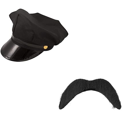 black chauffeur hat
