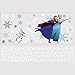 RoomMates RMK2738GM: Frozen Custom Headboard Featuring Elsa, Anna & Olaf Peel and Stick Giant Wall Decals, Blue