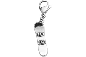 CHOORO Snowboarder Gift 3D Snowboard Pendant Snowboarding Clip-on Charm Backpack Zipper Pull Charm Snowboarder Team Gift