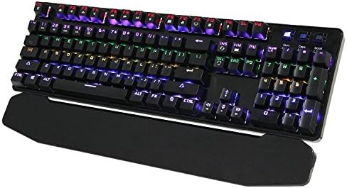 Awolf 104 Keys RGB Mechanical Keyboard Anti-ghosting LED Backlit Wired Gaming Keyboard with Blue Switch