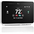 vine Programmable Thermostat for House with 4.3" Touch Screen, WiFi Smart Home Thermostat for AC and Heating, App/Voice Control, Compatible with Alexa and Google Assistant, C-Wire Required, TJ-919T