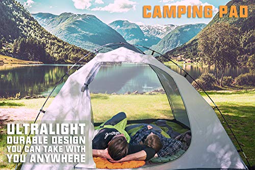 AlphaBeing Camping Sleeping Pad for Backpacking, Hiking, Ultralight Inflatable Air Mattress Waterproof Compact Sleep Mat - Thumbnail 2