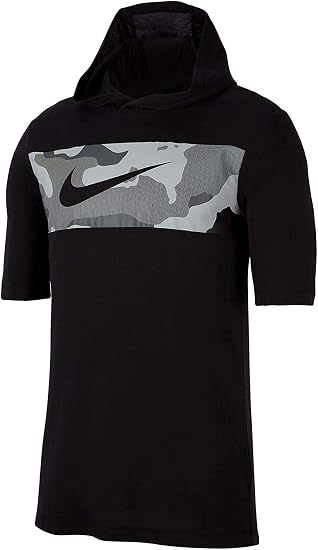 Amazon Nike メンズ Dri Fit 迷彩半袖トレーニングパーカー Us サイズ Xx Large カラー ブラック トレーナー パーカー 通販