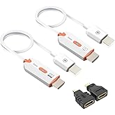 ANSIME HDMI Wireless Transmitter Receiver, HDMI Extender Wireless 165FT Long Distance, Stable Plug and Play Video Audio Adapter Projection Mirror for Laptop, Projector, TV 4K Decode Output 1080