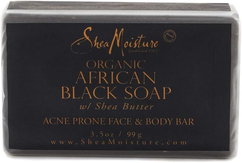 shea moisture african black soap acne prone face & body bar