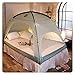 Floor-less Indoor Privacy Tent on Bed Blackout keep Warm Play Tent (Medium:Double Full Queen bed) (Mint)