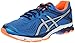 ASICS Men's GT 1000 4 Running Shoe, Electric Blue/Silver/Flash Orange, 9.5 M US