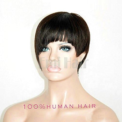 EHair E15 Nature Color Can be Dyed Virgin Brazilian Human Hair Pixie Cut Celebrity Short Wig