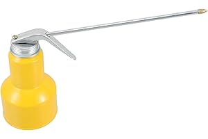 Alipis Manual Oil Can Spout Portable Metal Engine Oil Dispenser for Car Bike Outdoor Home Use