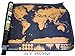 World Travel Scratch Off Map (32.5in.x23.5 in.) Great Travel Tracker, Pretty Easy to Scratch Off Places You Have Been Perfect Gift Including Free Scratching Pen