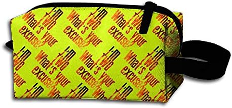 I'm Two What's Your Excuse Galaxy Flower Floral Handbag Travel Toiletry Bag
