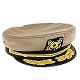 Dorfman Pacific Captains Hat - Yacht Hat for Everyday Wear, Boating or Costume Accessory