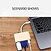 USB Type C Hub to VGA Adapter - Multiport USB C 3.1 Hub Female with Charging & Video Converter for Apple MacBook,ChromeBook Pixel Projector TV and More Type-c Devices