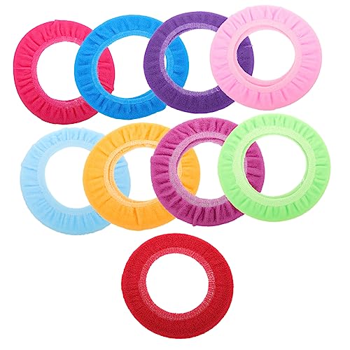HAKIDZEL 9pcs Washable Toilet Seat Cover Cushions Soft and Warm Bathroom Accessory for Comfort Portable and Skin-Friendly Design for Home and Travel Use