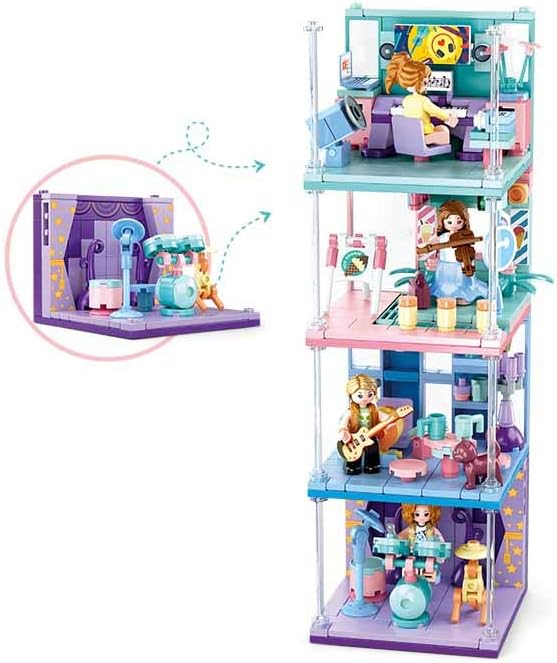 Sluban Mini-handcraft-instruments(8 Pieces In One Display Box, 2 pieces per Item), Mehrfarbig, Small