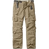 linlon Men's Outdoor Casual Quick Drying Lightweight Hiking Cargo Pants with 8 Pockets