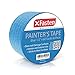 XFasten Professional Blue Painters Tape, Multi-Use, 1/2-Inch by 60-Yard, Pack of 6, Blue Tape Bulk - Sharp Edge Line Technology, Produces Sharp Lines | Residue-Free and Artisan Grade Wall Trim Tape